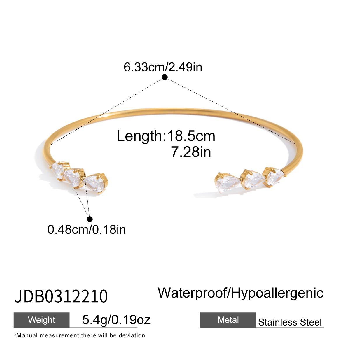Minimalist Round Geometric Stainless Steel and Titanium Steel Necklace and Bracelet Set with Cubic Zirconia Plating for Women