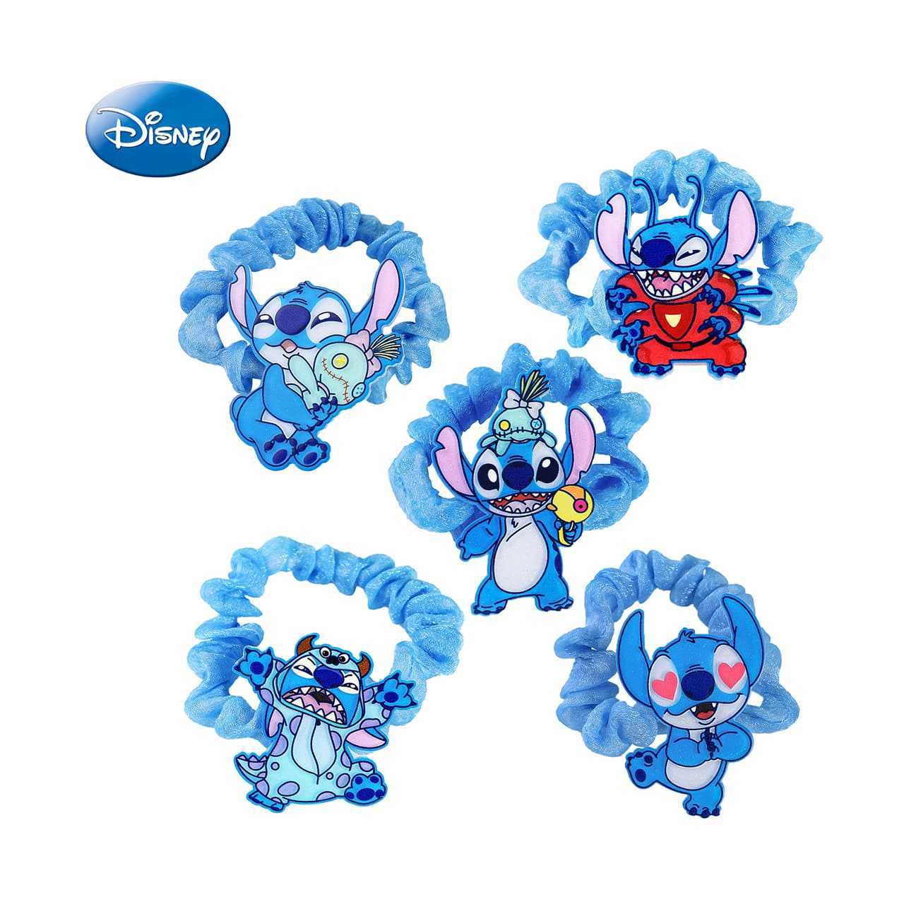 Cartoon Character Acrylic Hair Ring for Kids with Knitted Texture and Pastel Macaron Color Scheme