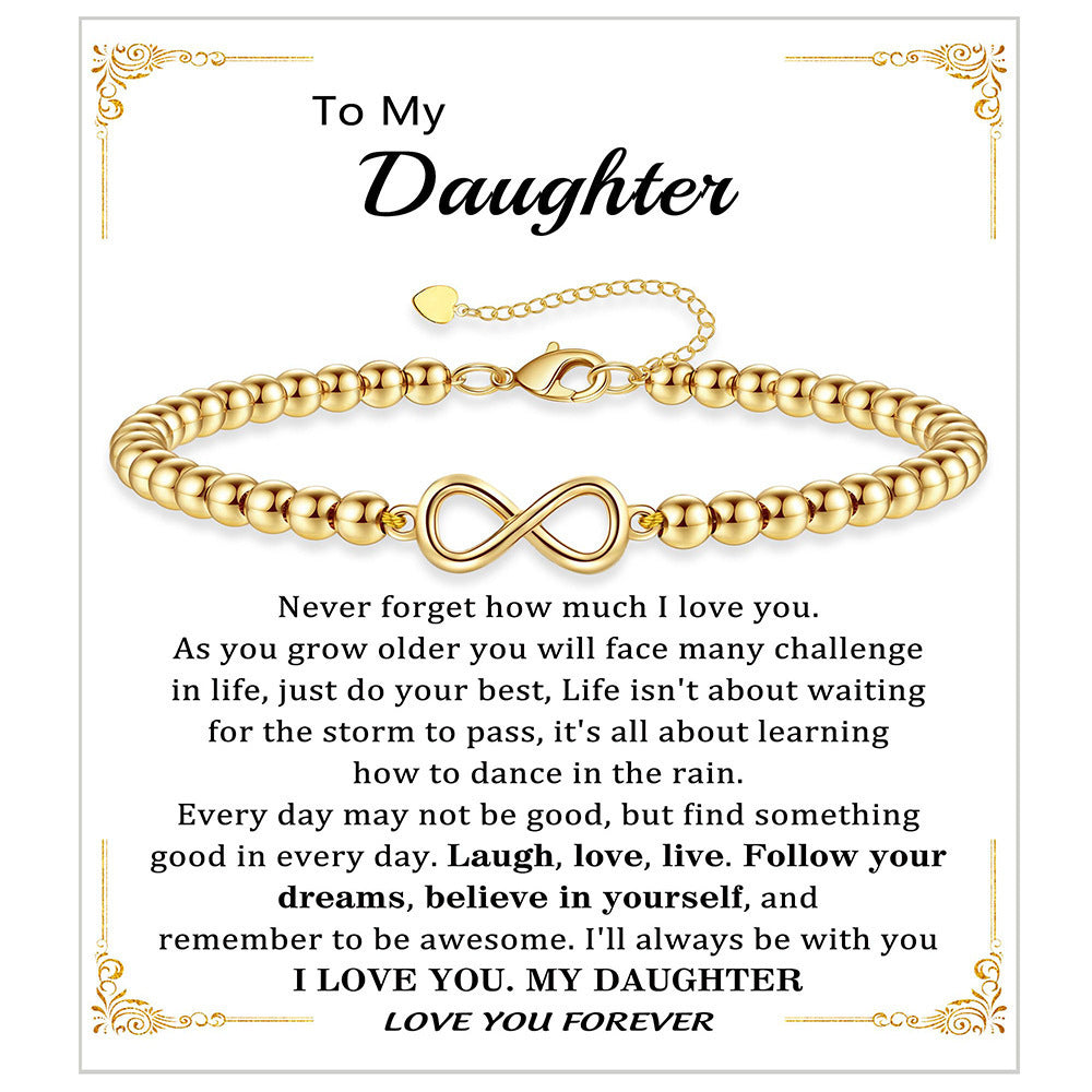Fashionable Heart Shaped Plated Stainless Steel Bracelet for Women