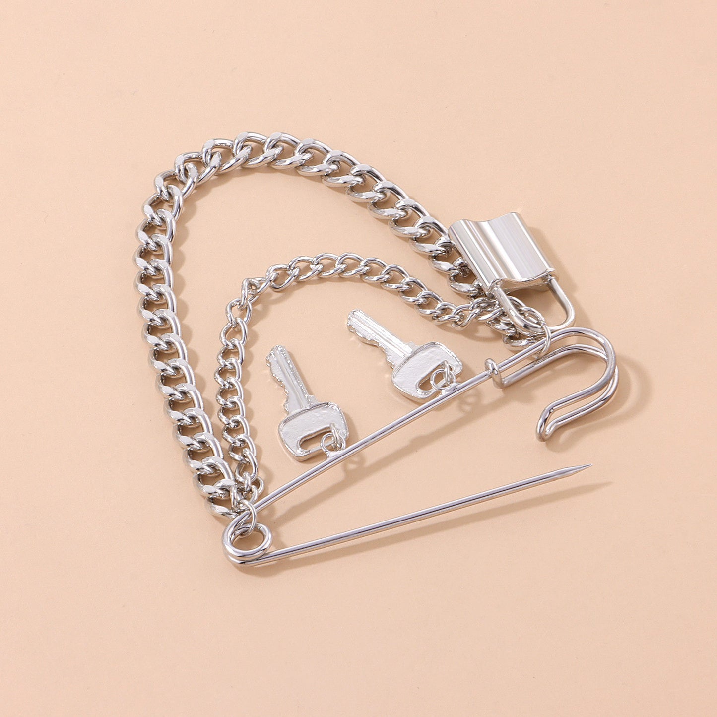 Minimalist Geometric Brooch Alloy Unisex Pin Jewelry for Men and Women