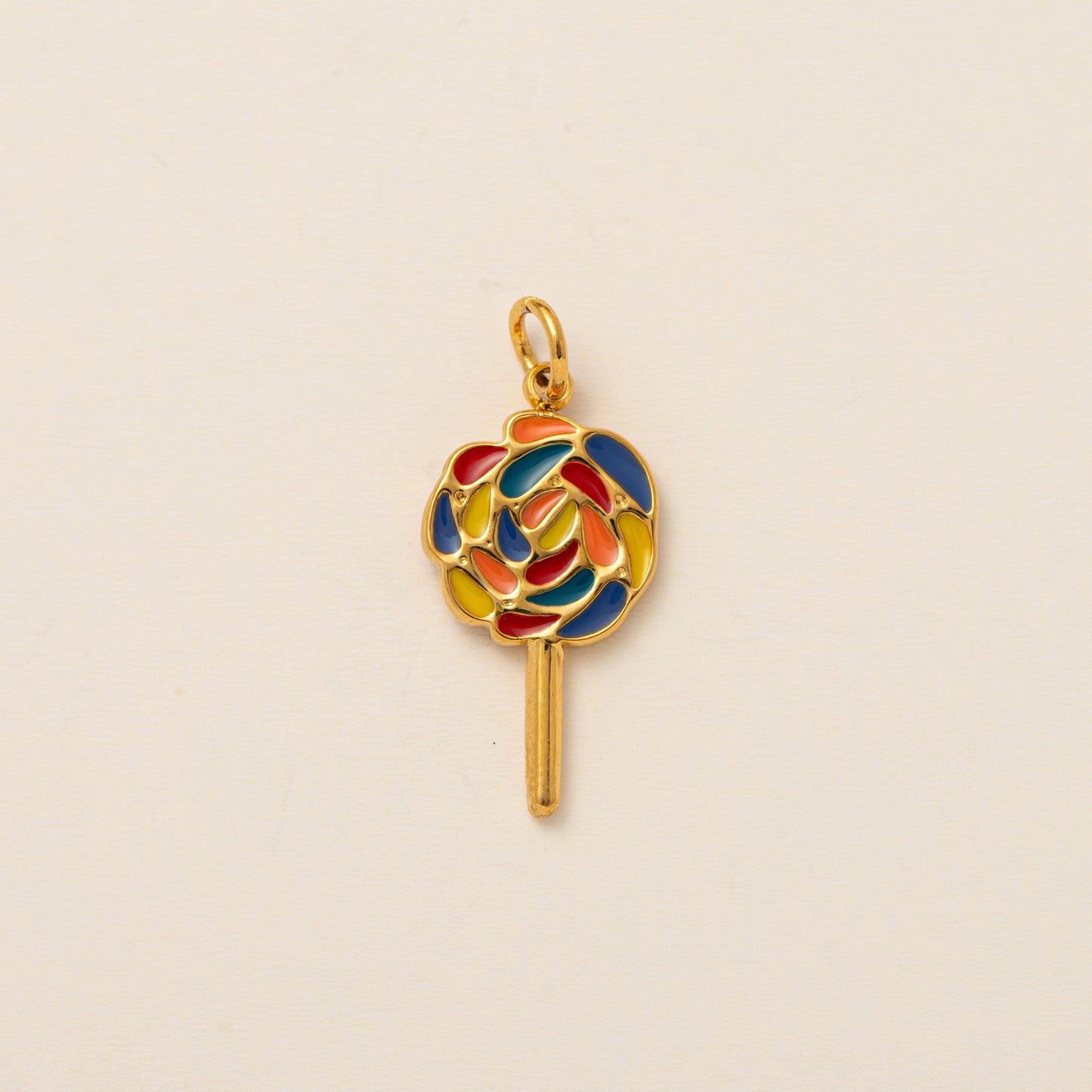 Vintage 18K Gold Plated Stainless Steel Pendant Charm Bar for Women