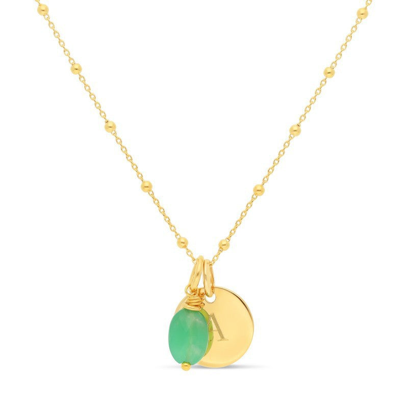 Colorful Geometric Stainless Steel Plated Cubic Zirconia DIY Charm Bar Necklace