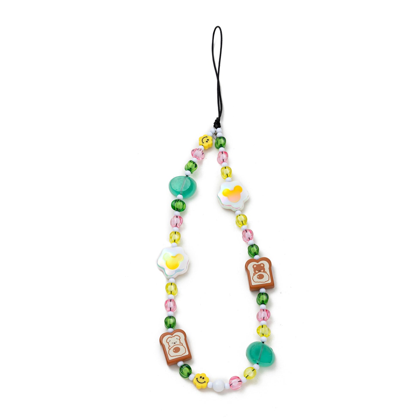Heart Cloud Acrylic Plated Pendant Charm Chain