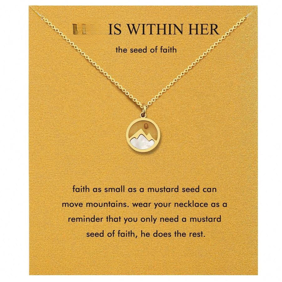 Personalized Geometric Round Stainless Steel Plated Curb Chain Necklace Unisex