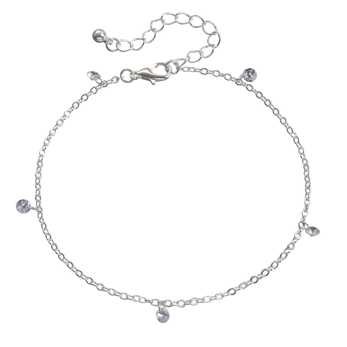 Bohemian Minimalist Geometric Alloy Anklet for Women