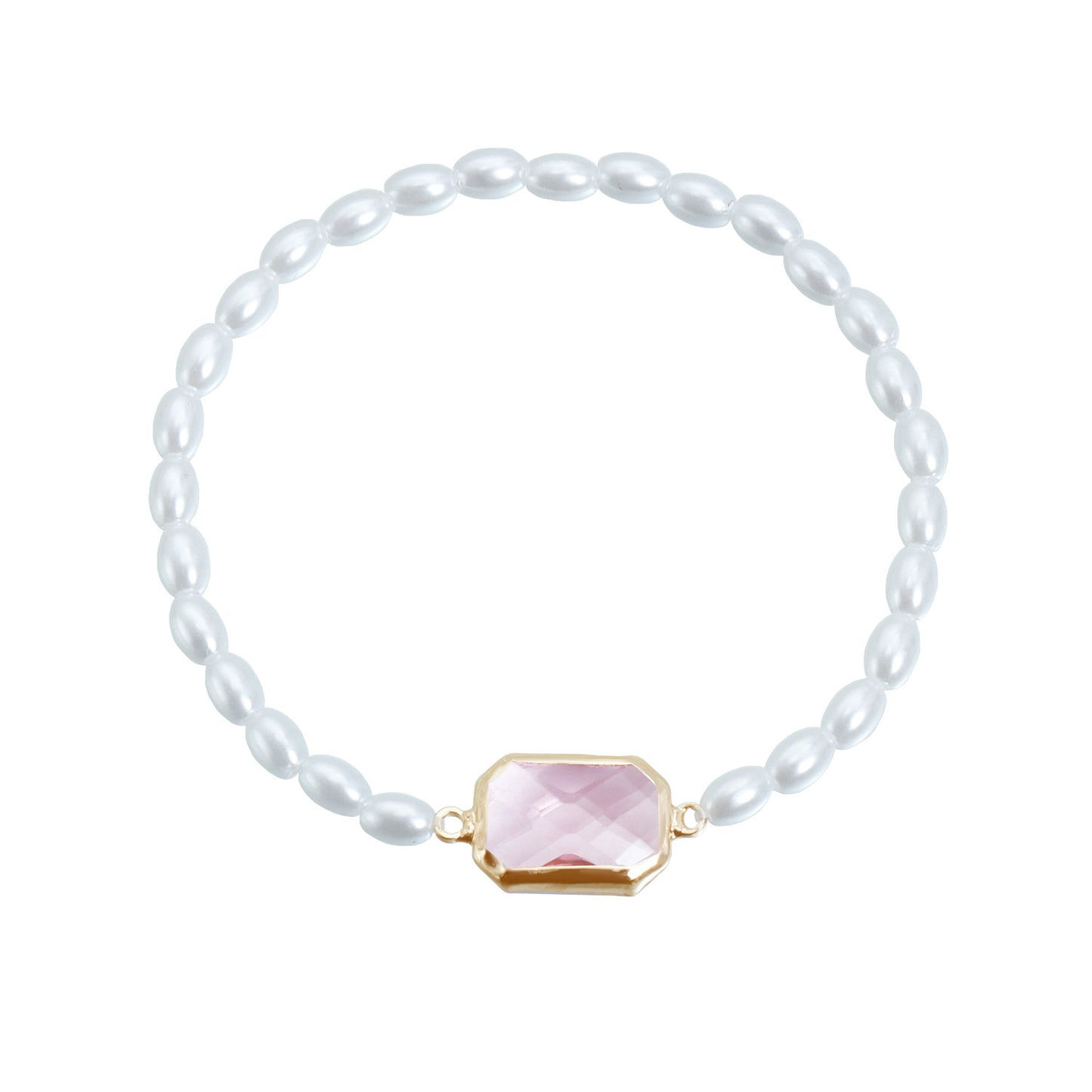 Fashion Double Layer Square Geometric Alloy Necklace with Rhinestone and Imitation Pearl for Women
