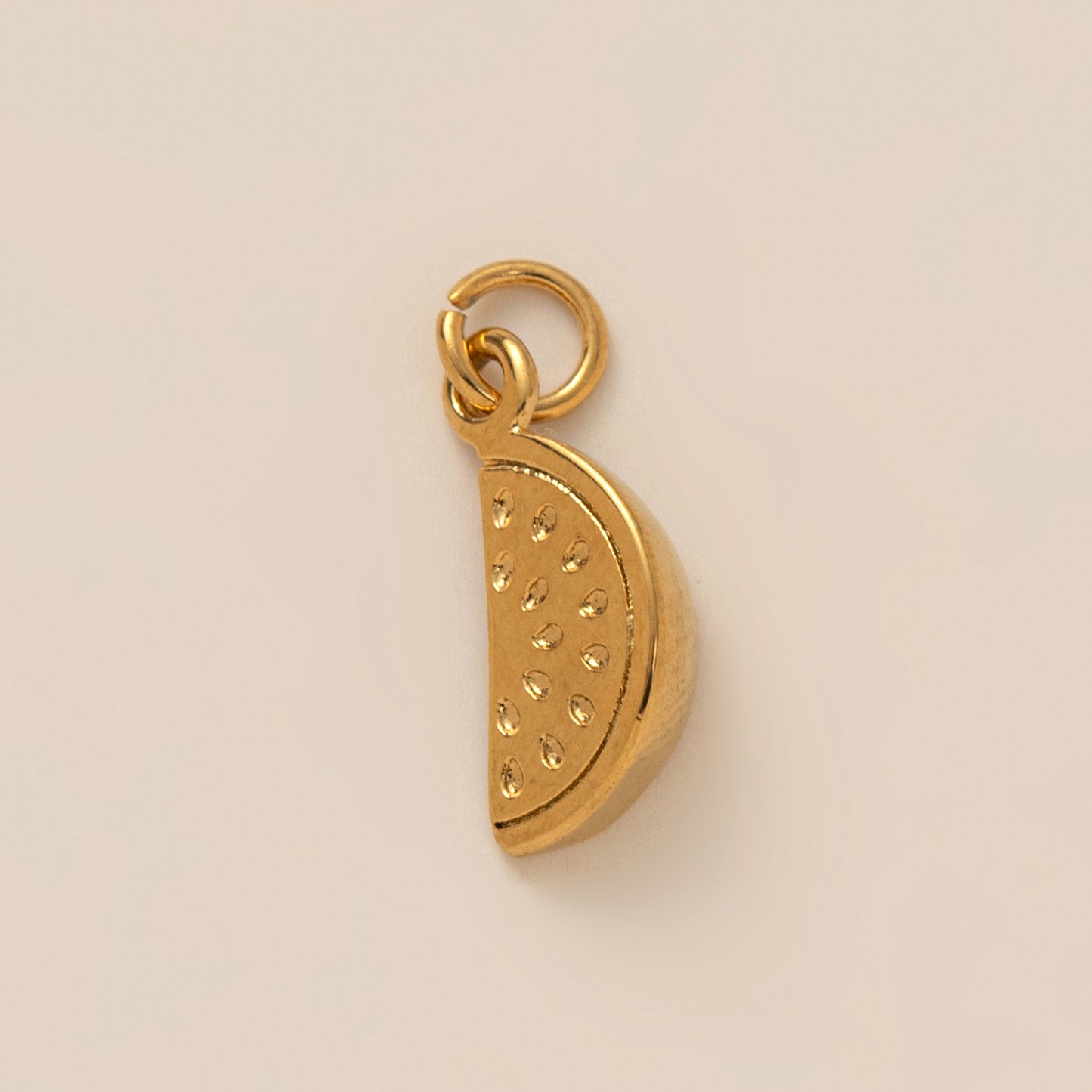 Gold Plated Stainless Steel Fruit and Heart Pendant Necklace