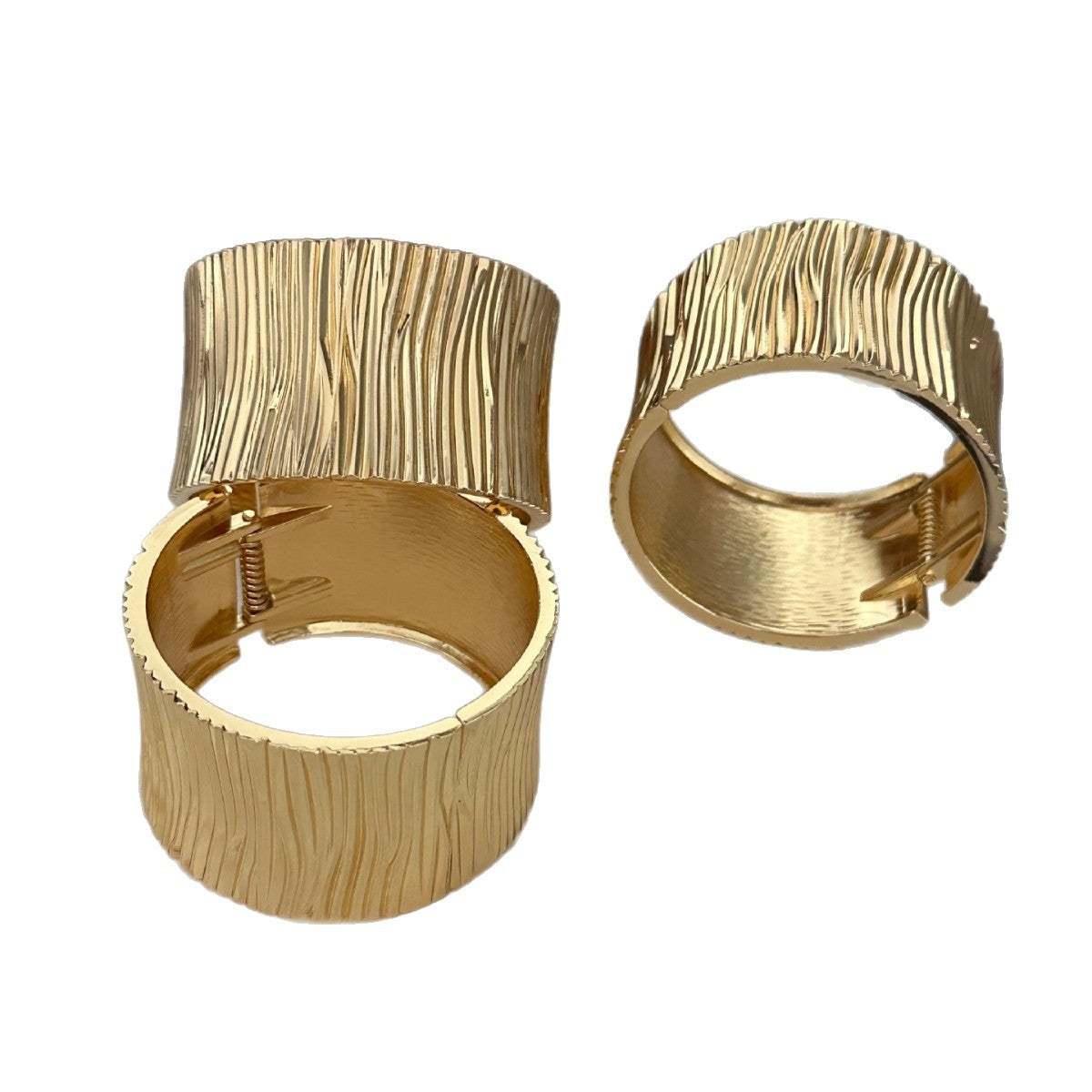 Minimalist Elegant Geometric Plated Alloy Wrap Cuff Bracelet