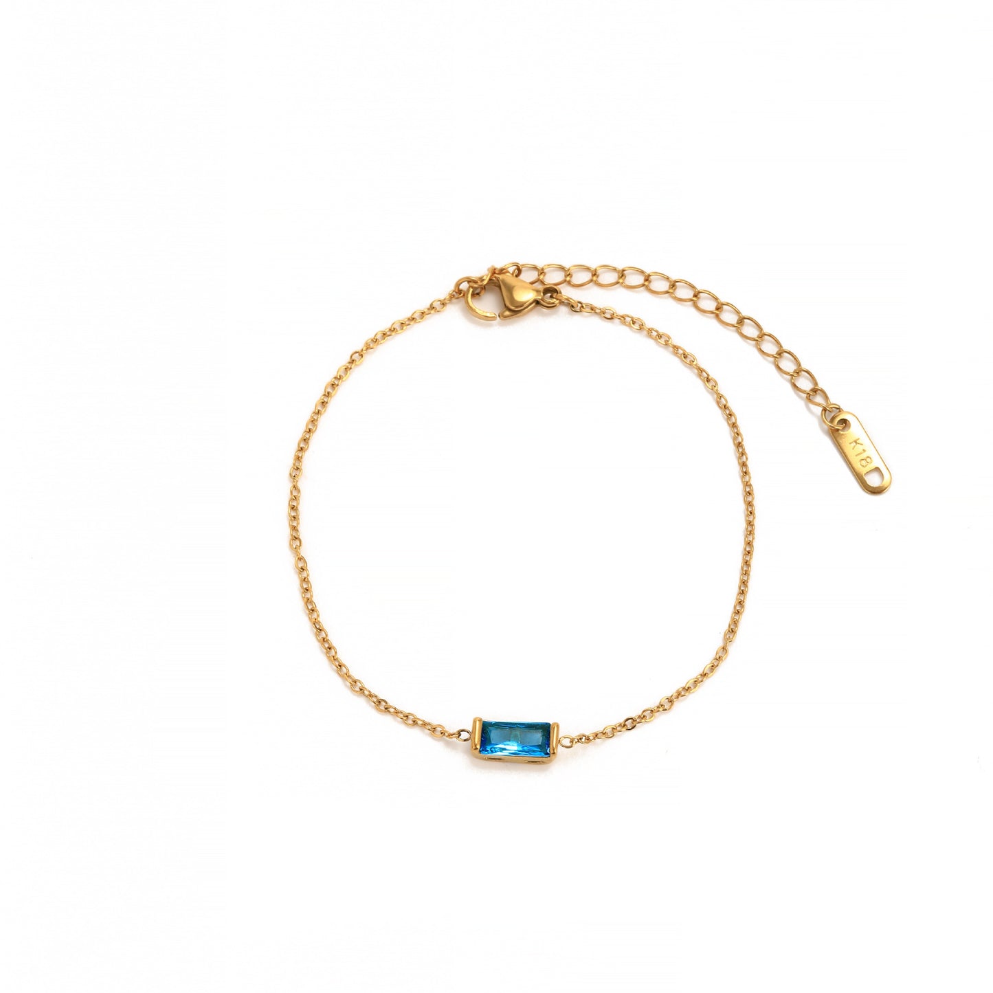 Collana Geometrica Placcata in Acciaio al Titanio con Zirconia Cubica Pietra Portafortuna Unisex
