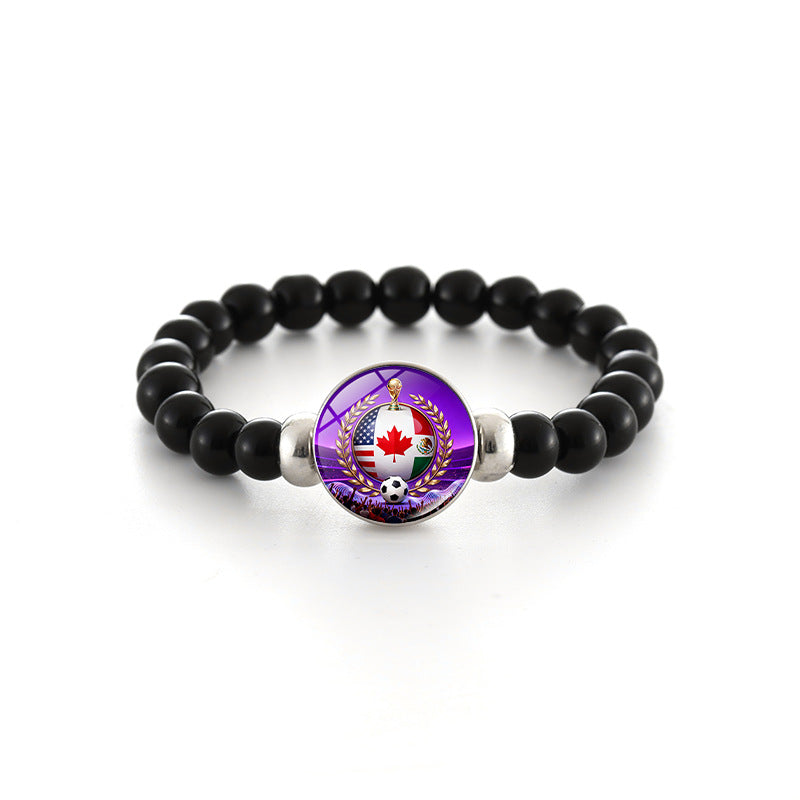 Bracciale in Perline di Cristallo Geometrico Unisex