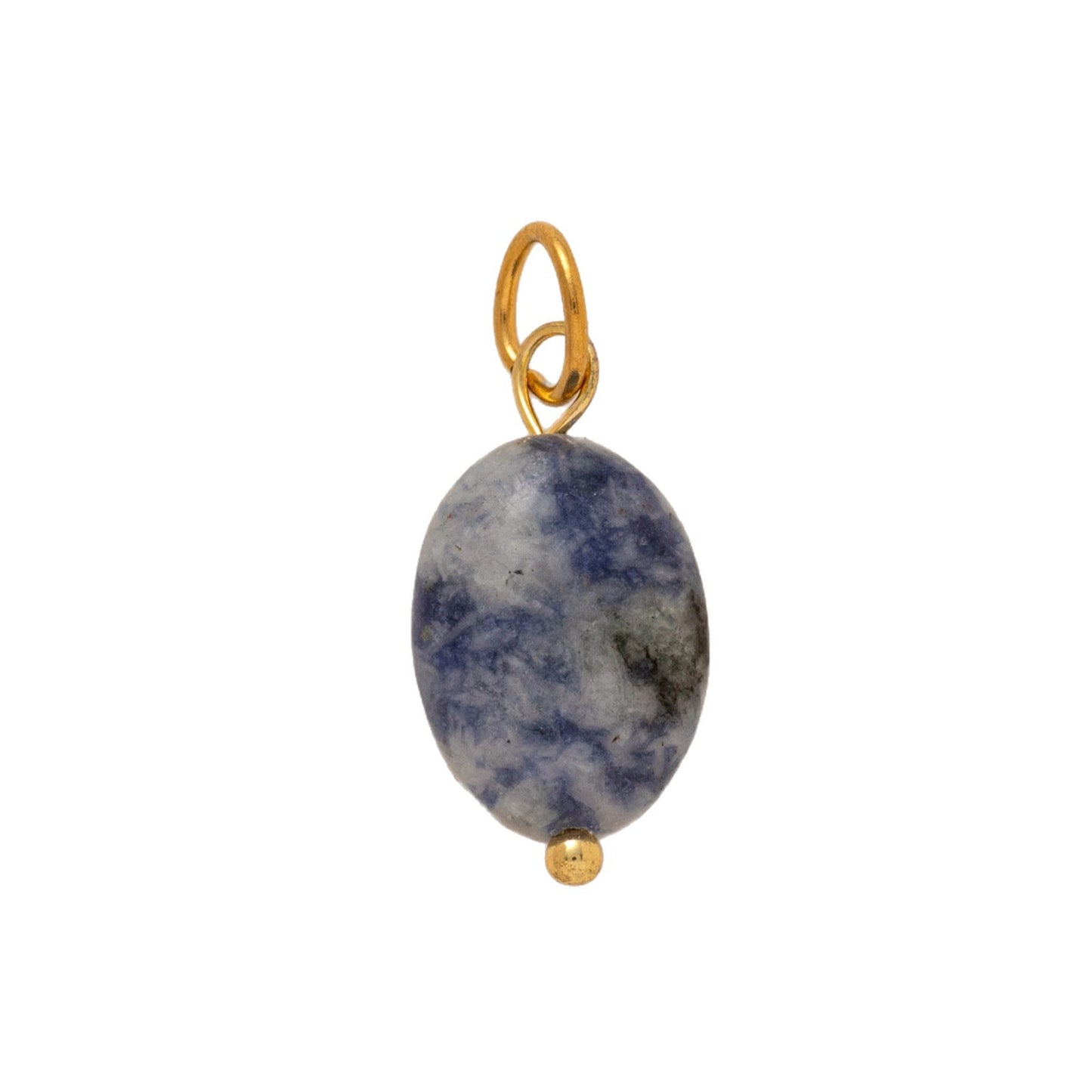 Ethnic Oval Jade Pendant Stainless Steel PVD Plated Corn Chain Necklace DIY Charm Bar Unisex