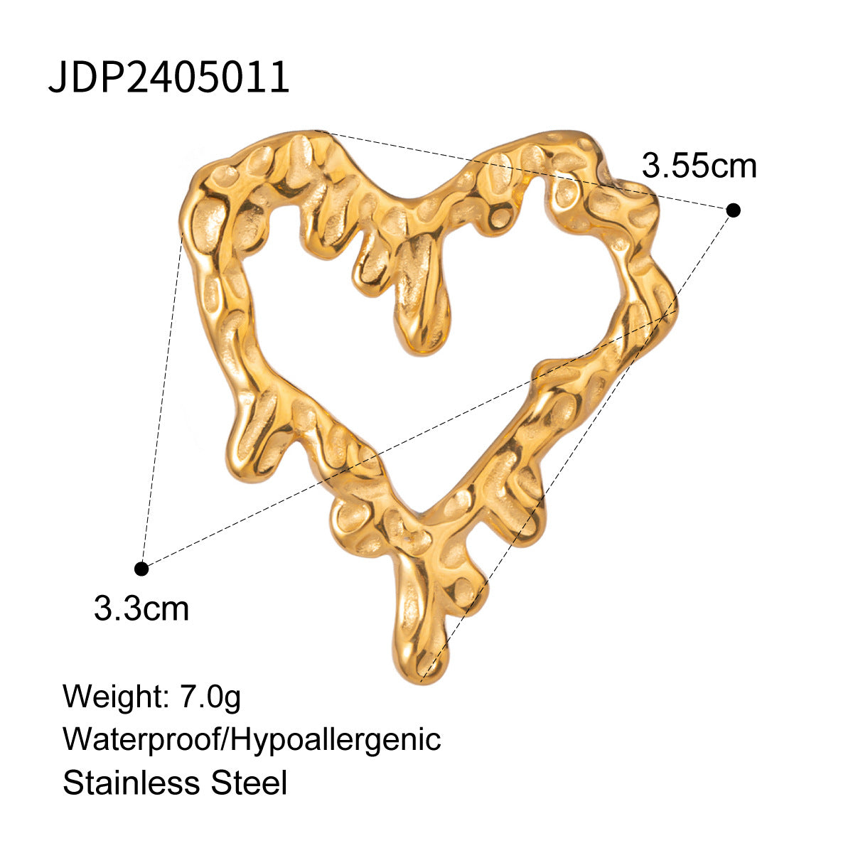 Fashion Plated Stainless Steel Titanium Steel Heart Cross Star Charm Bar