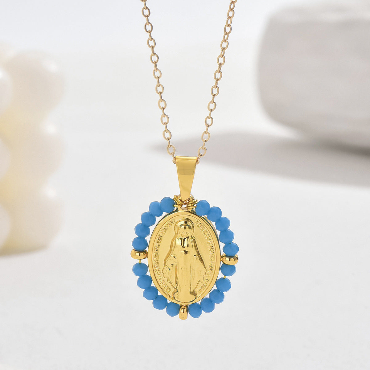 Collana Lunga da Donna Stile Vintage Regale con Ciondolo Geometrico e a Cartone Animato, Catena Placcata Rame, Elegante Collana a Clavicola