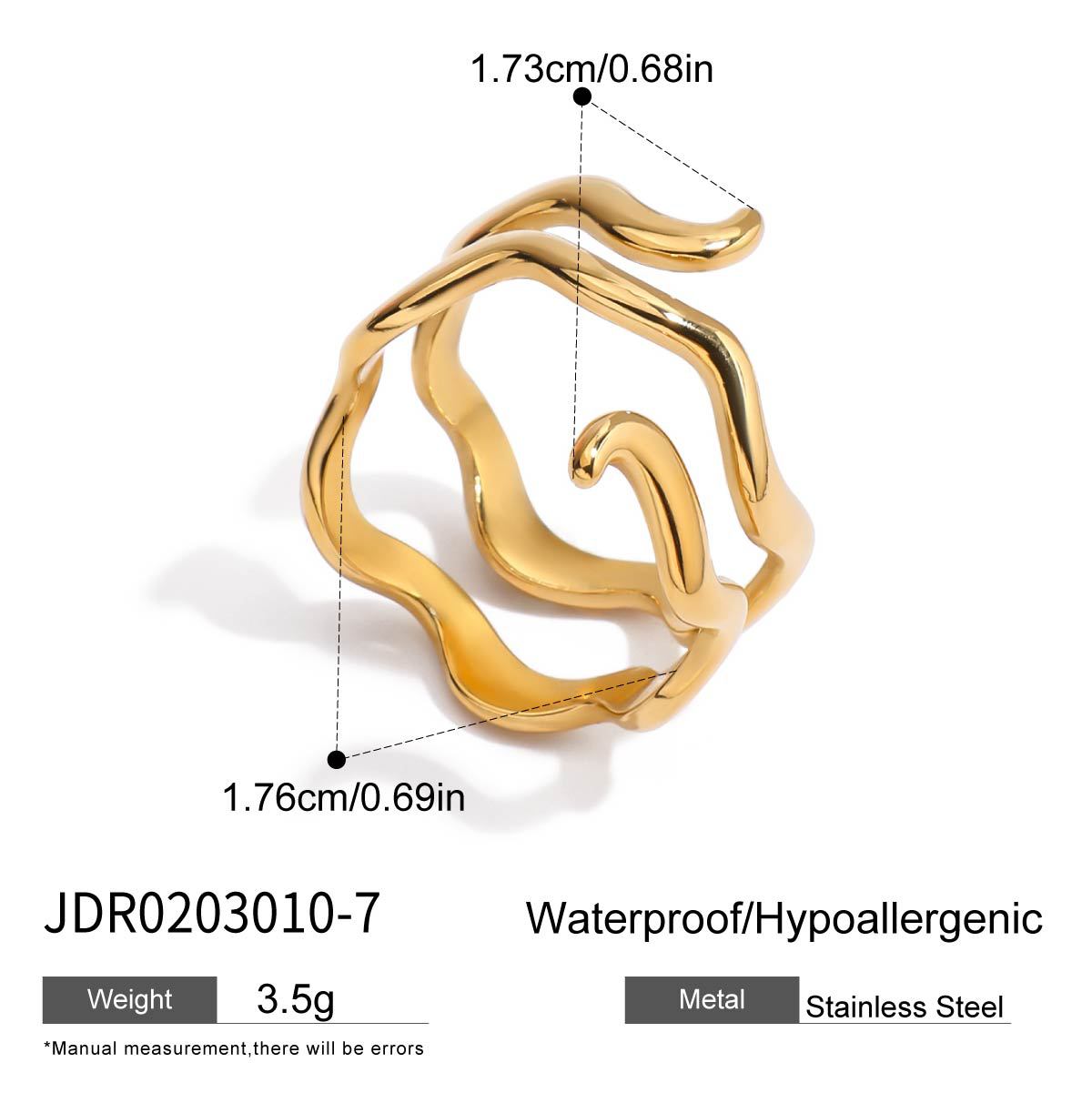Elegant 18K Gold Plated Heart Stainless Steel Bracelet for Women