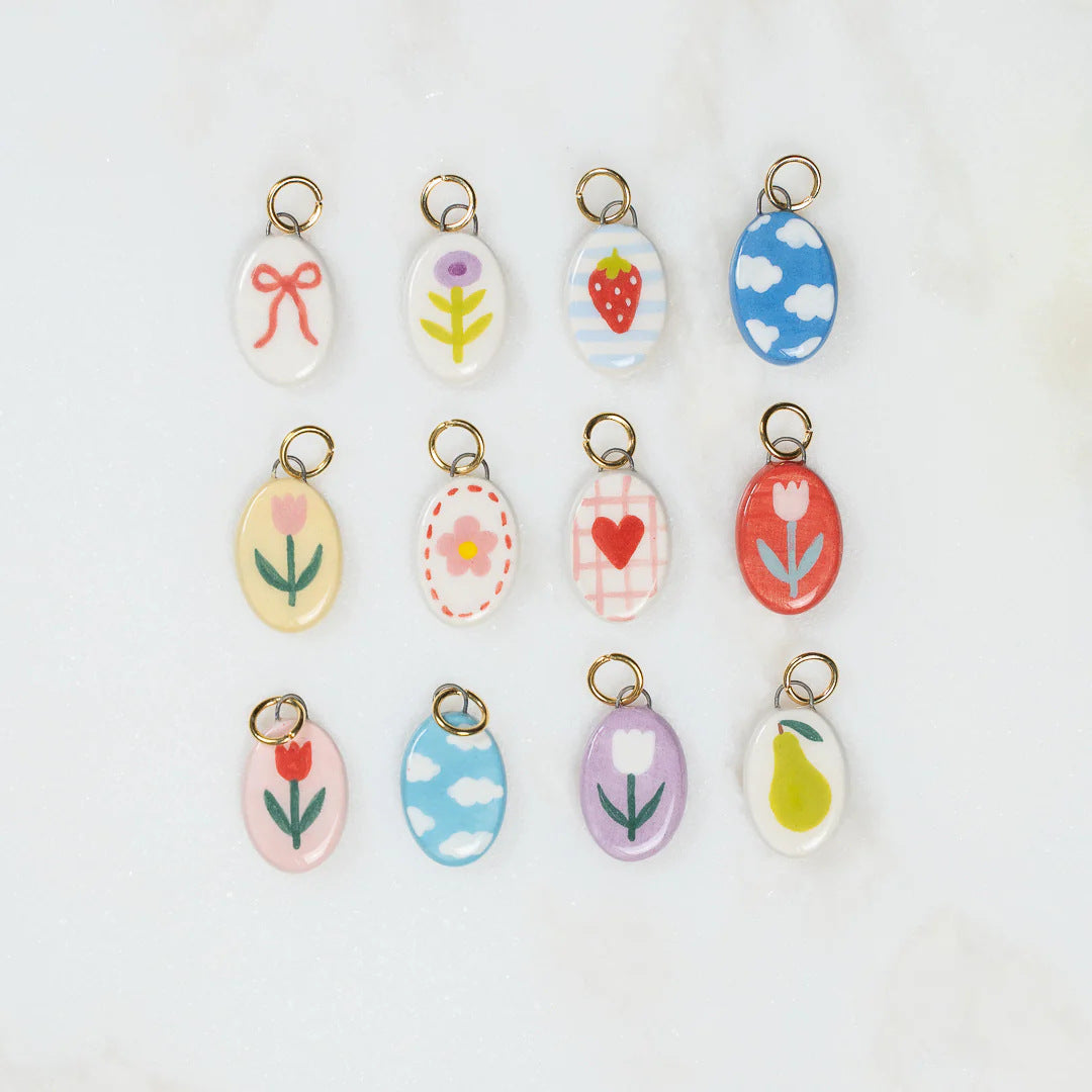 Elegant Casual Stainless Steel Drip Oil Plated Heart Geometric Pendant Necklace