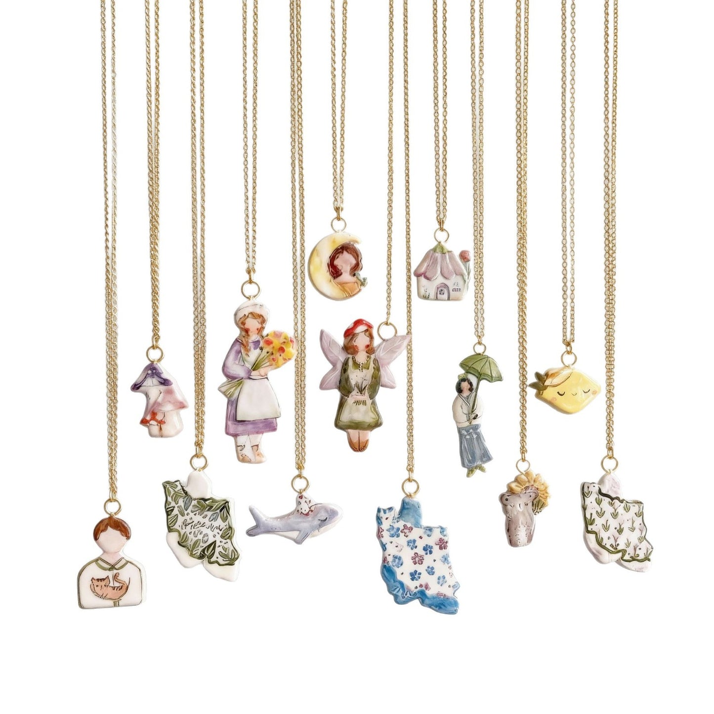 Sweet Geometric Stainless Steel PVD Plated DIY Charm Bar Pendant