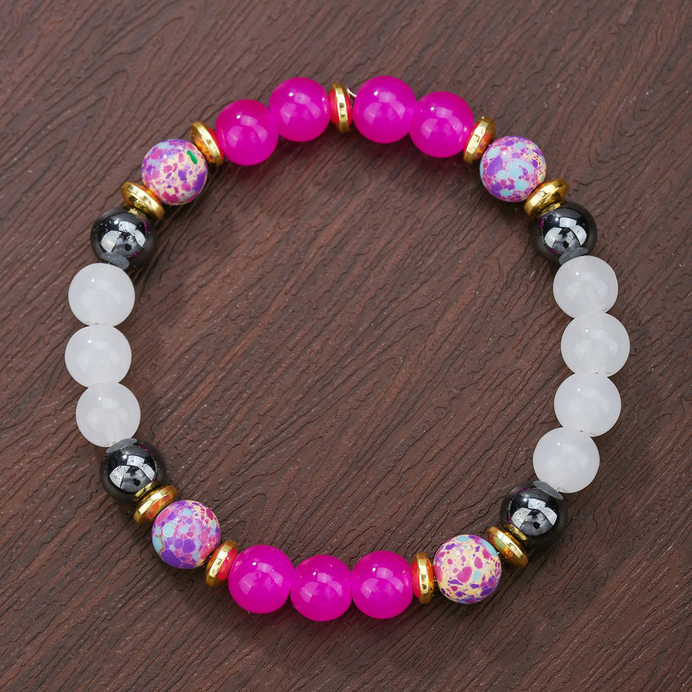 Bohemian Vintage Geometric Handmade Gemstone Bracelet Unisex