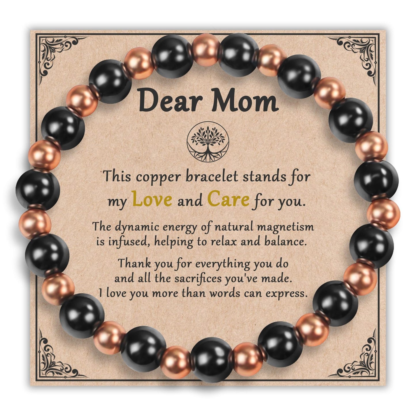 Unisex Adjustable Woven Bracelet with Obsidian and Tiger Eye, Geometric Heart Round Design