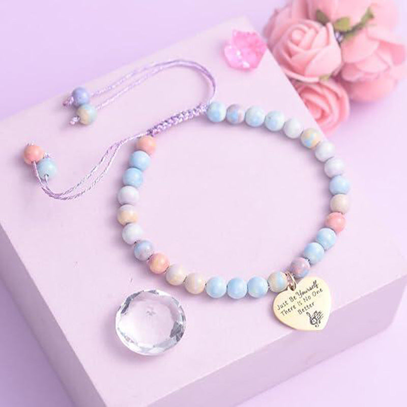 Heart Shaped Plated Titanium Steel Bracelet Unisex