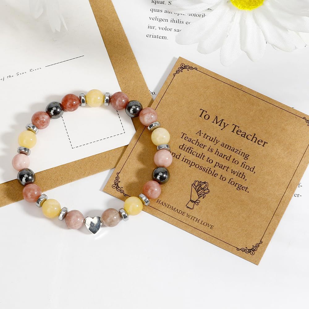 Minimalist Heart Stainless Steel Beaded Bracelet