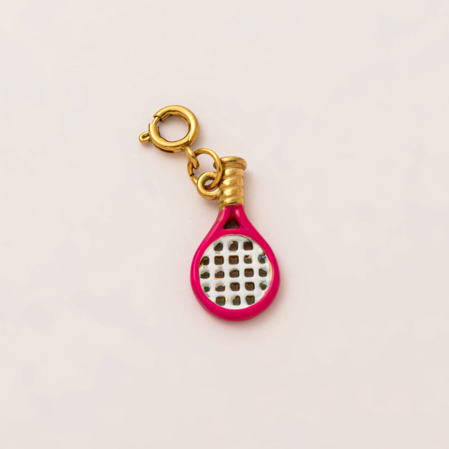 Fashion Geometric Glasses Pizza Pendant Gold Plated Titanium Steel Charm Bar for Unisex
