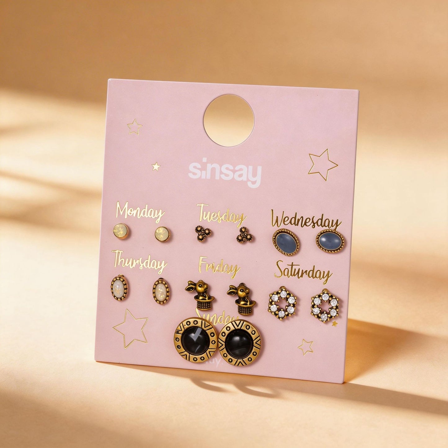 Sweet Geometric Heart Floral Alloy Stud Earrings with Rhinestone and Pearl Inlay for Unisex