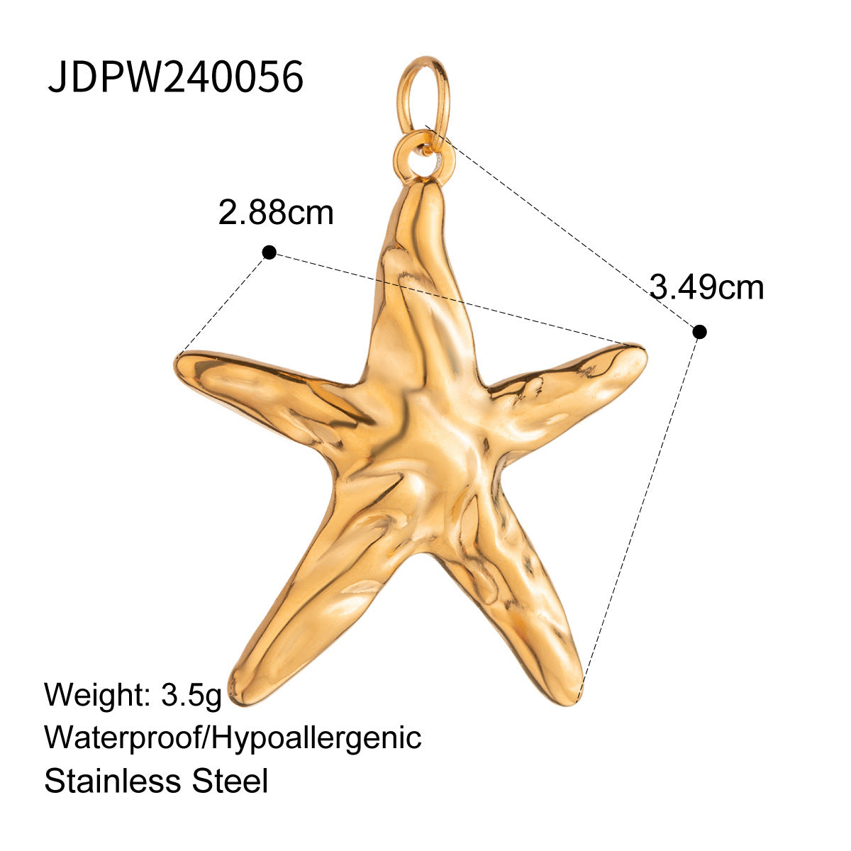 Charm a barra con perle minimalista in acciaio inossidabile per accessori fai-da-te di gioielli da donna