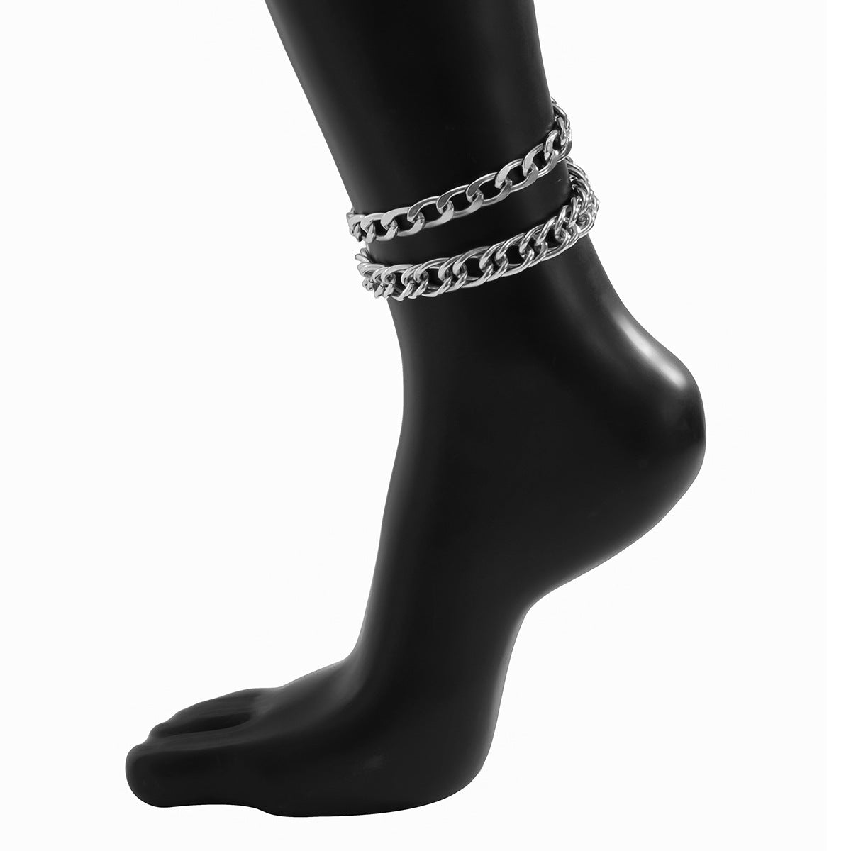 Set di bracciali a catena geometrici in metallo, minimalisti e punk da donna, regalo per viaggi di lavoro e matrimoni
