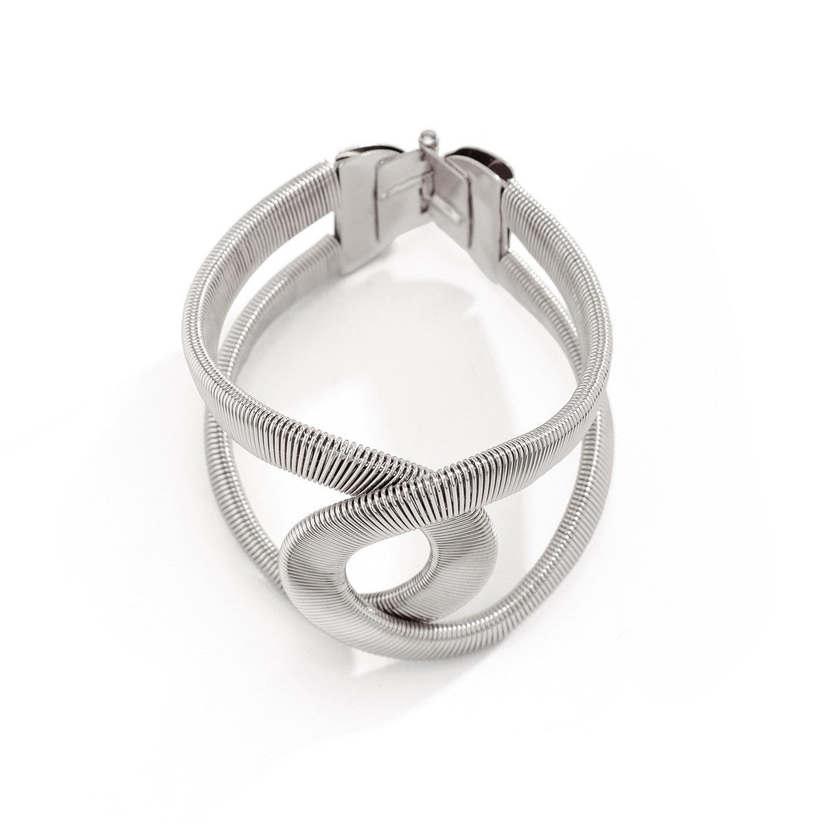 Minimalist Geometric Plated Alloy Open Cuff Bracelet for Women