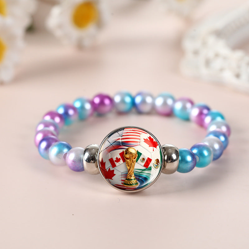 Geometric Crystal Beaded Bracelet Unisex Fashion Jewelry