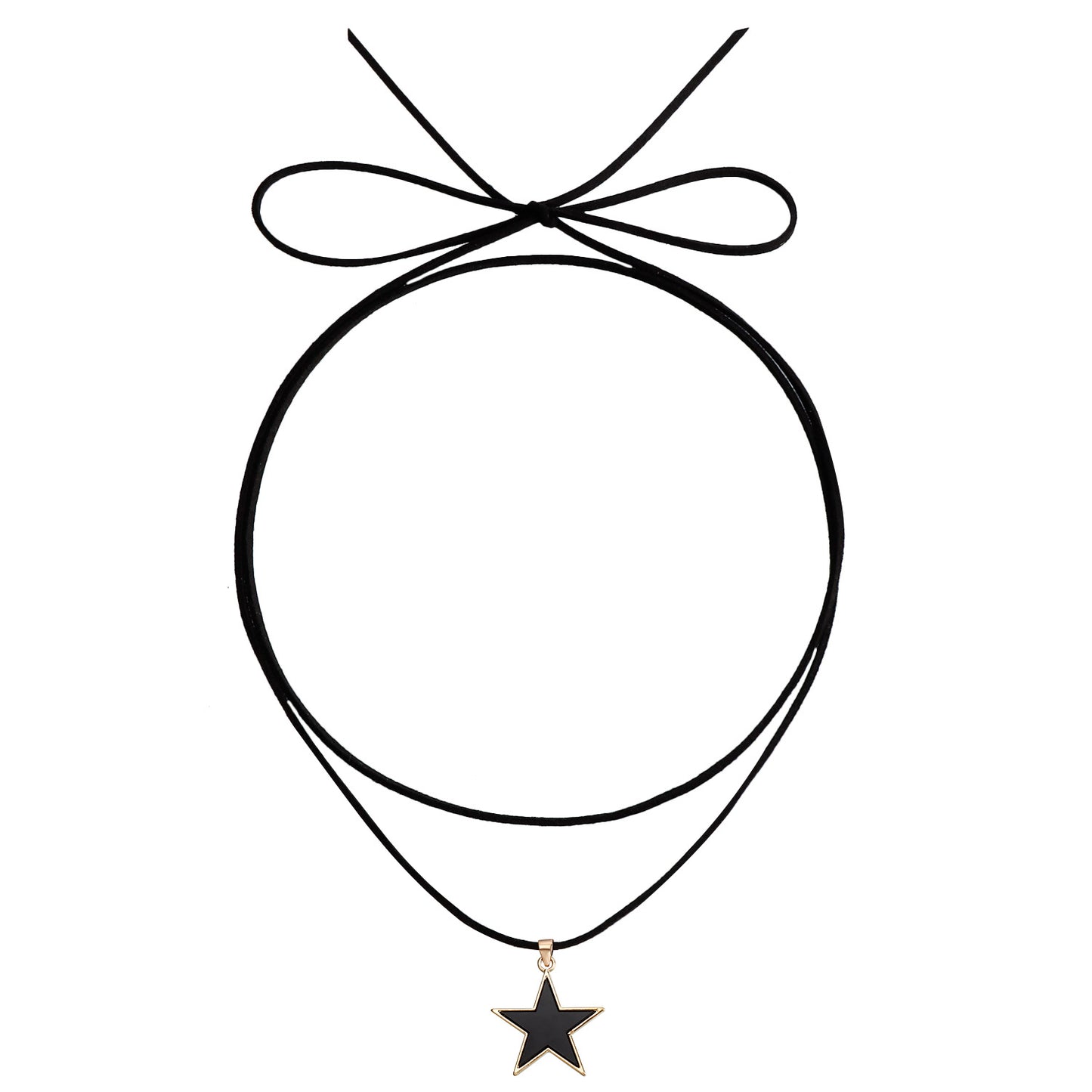Minimalist Adjustable Black Butterfly Pendant Necklace in Alloy with Plated Finish for Women