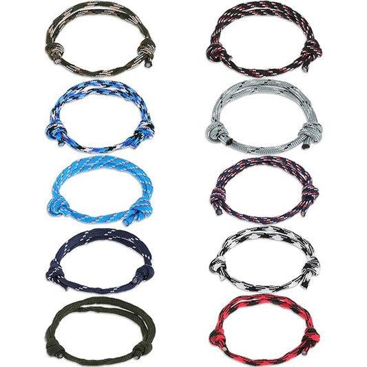 Fashion Geometric Star Pattern Woven Friendship Bracelet Adjustable Cord Handmade Gift for Teens Unisex