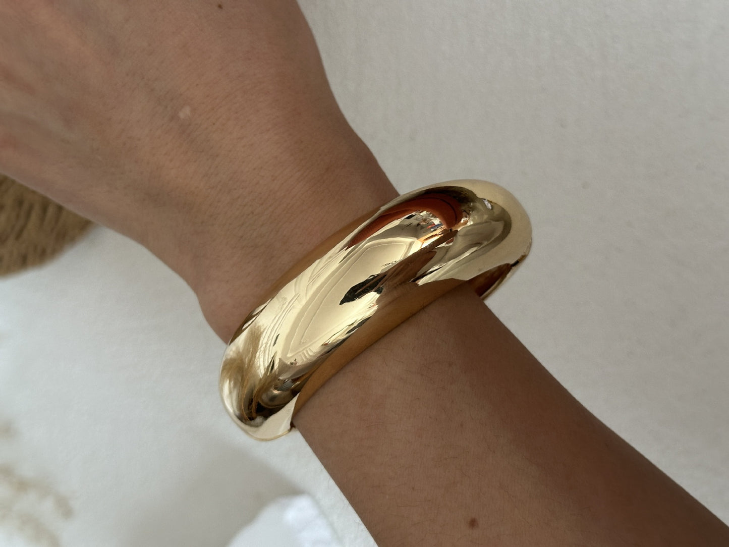 Minimalist Geometric Alloy Plated Cuff Bracelet for Women