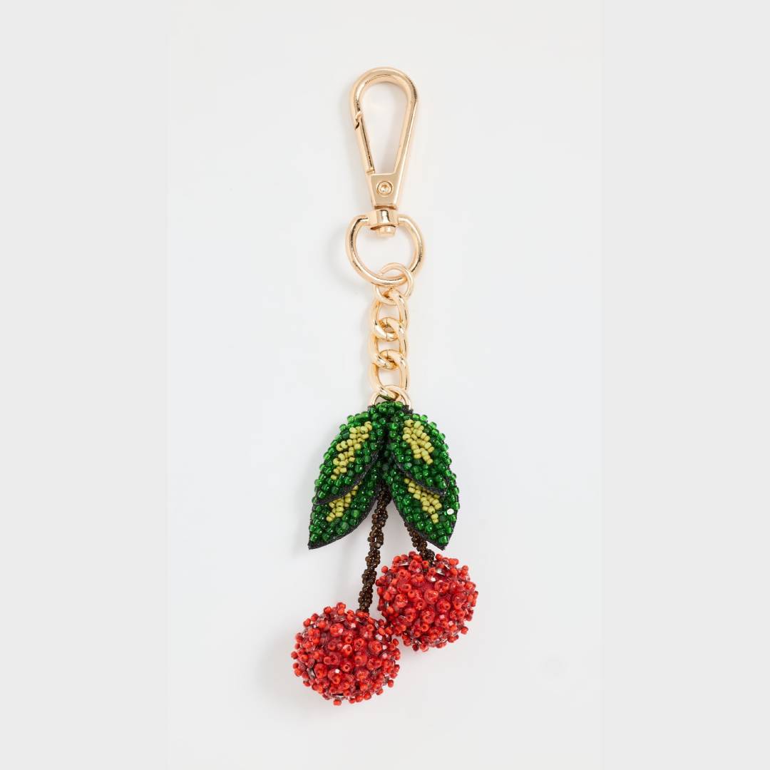 Vintage Alloy Plated Cherry Knot Bag Charm