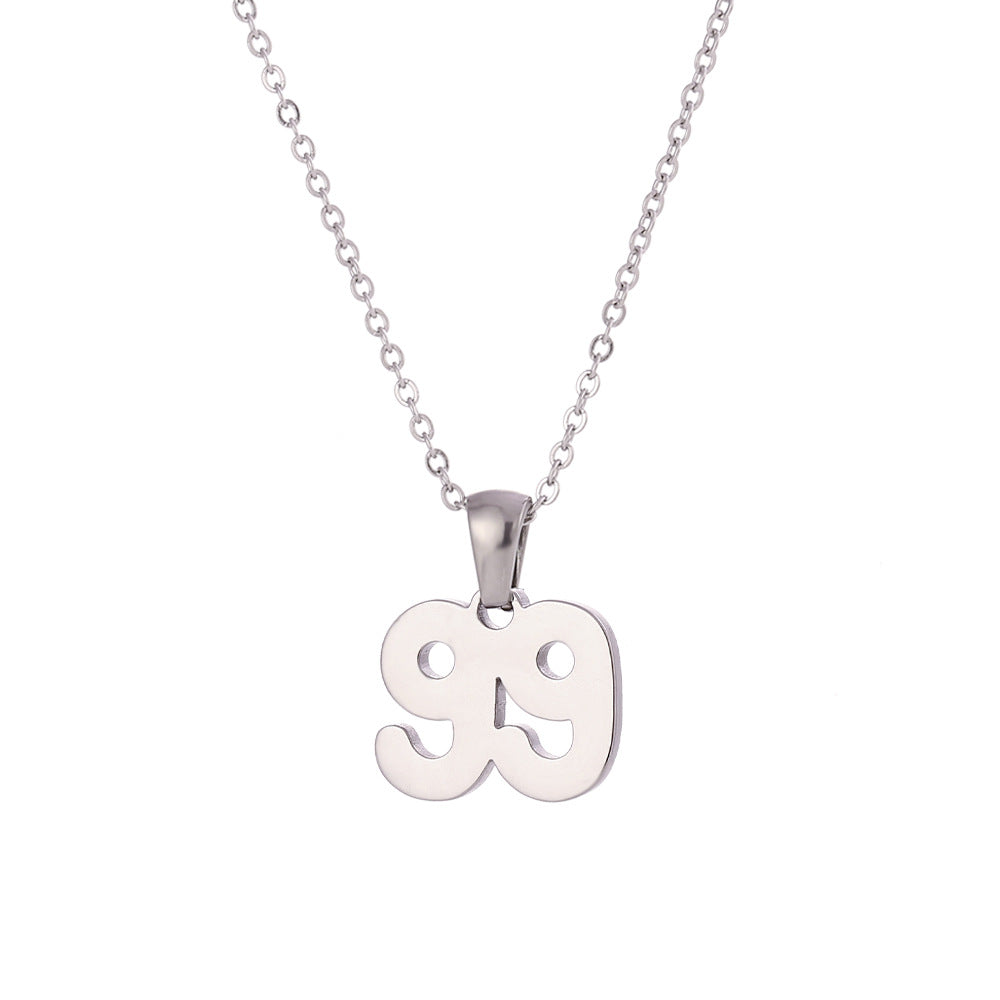 Minimalist Letter Pendant Necklace for Women Stainless Steel with 18K Gold Plating Classic Cut Design