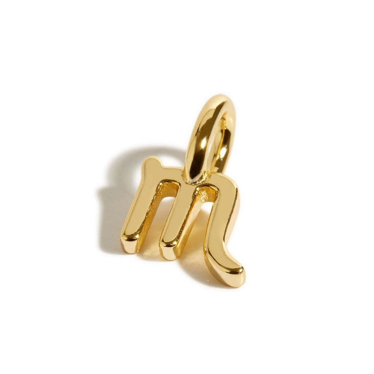 Minimalist Geometric 18K Gold Plated Titanium Steel Charm Bar with Rhinestone Inlaid Stainless Steel Birthstone Pendant for Women