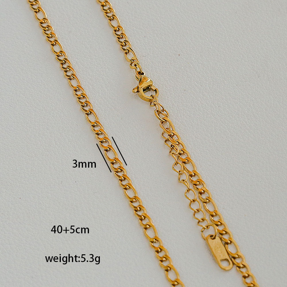 Ciondolo da donna con nappa, catena serpentina placcata in acciaio inossidabile, geometrico minimalista