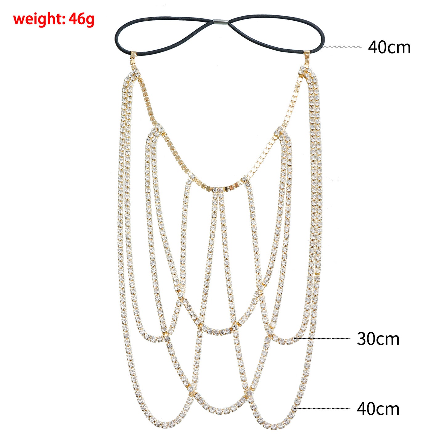Punk Style Minimalist Body Chain for Women with Polished Metal Multi-Layer Leg Chain Design