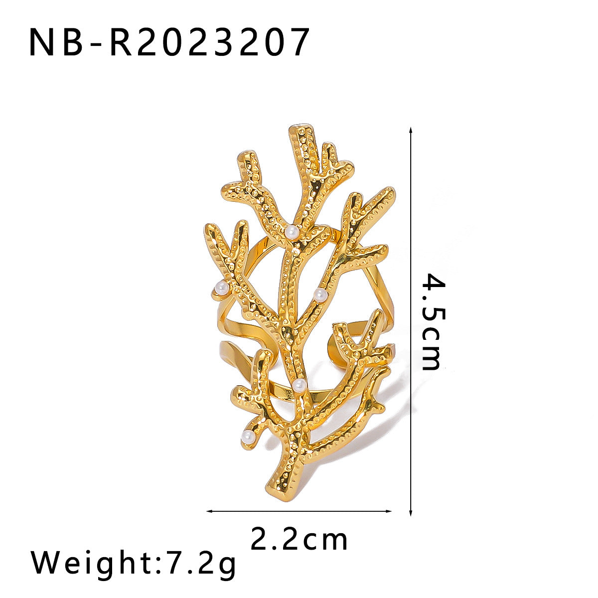 Anello Minimalista Geometrico in Acciaio Inossidabile con Placcatura in Oro 18K da Donna con Finitura Liscia Lucida e Forme a Cuore, Quadrato e Conchiglia