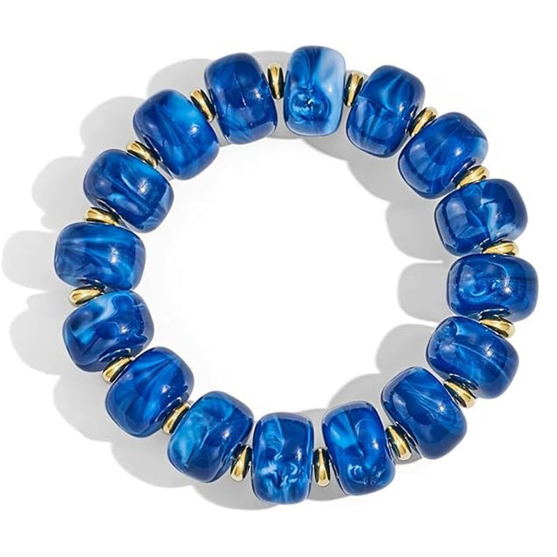 Minimalist Casual Oval Round Acrylic Bracelet Unisex Fashion Jewelry