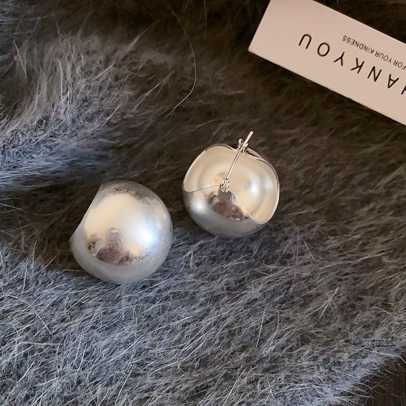 Aretes Geométricos Minimalistas de Cobre con Acabado Chapado para Mujer Pendientes Modernos y Versátiles