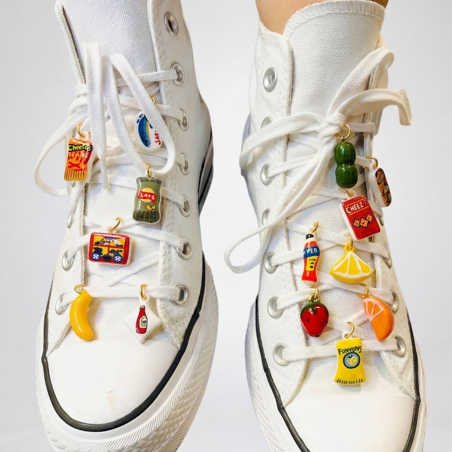 Sweet Plated Brass Fruit Shoe Charm Accessory
