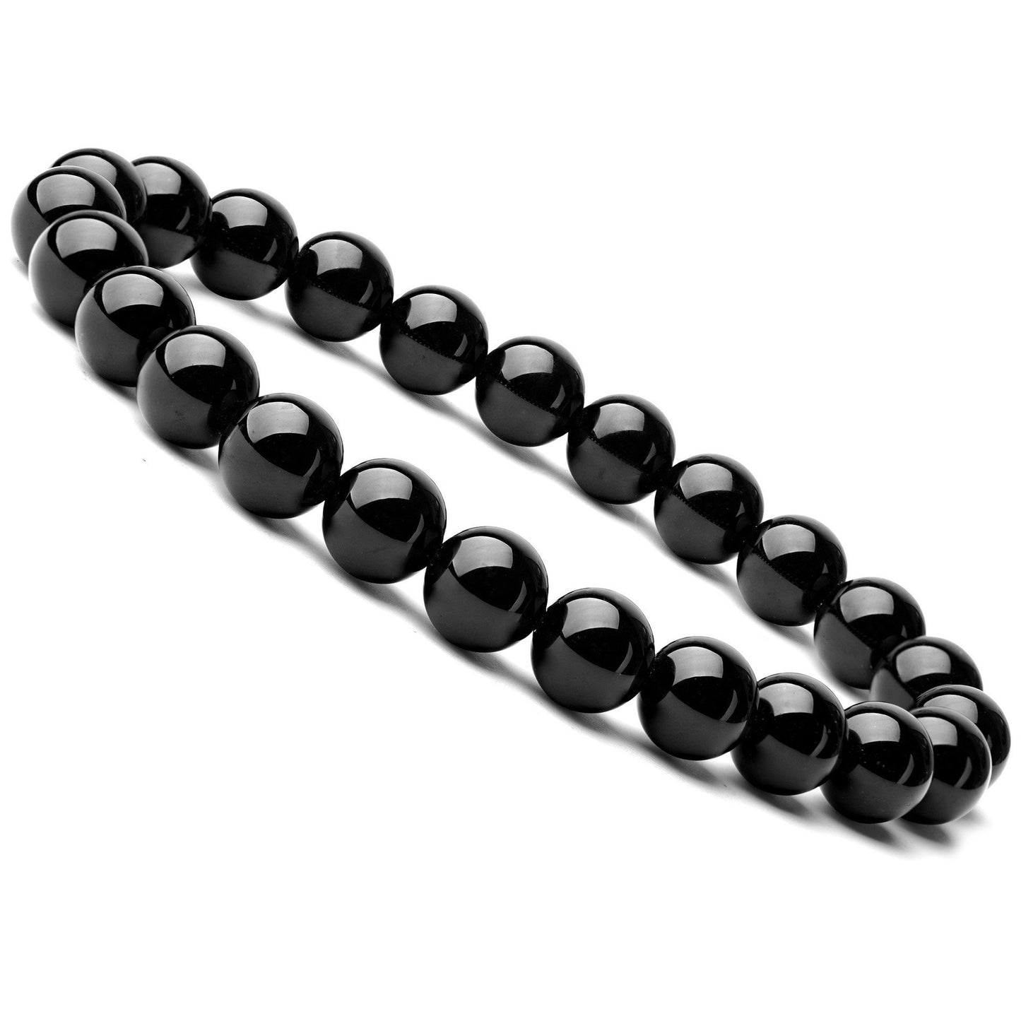 Geometric Natural Stone Agate Beaded Bracelet 8mm Unisex Elastic Stretch Handmade Jewelry
