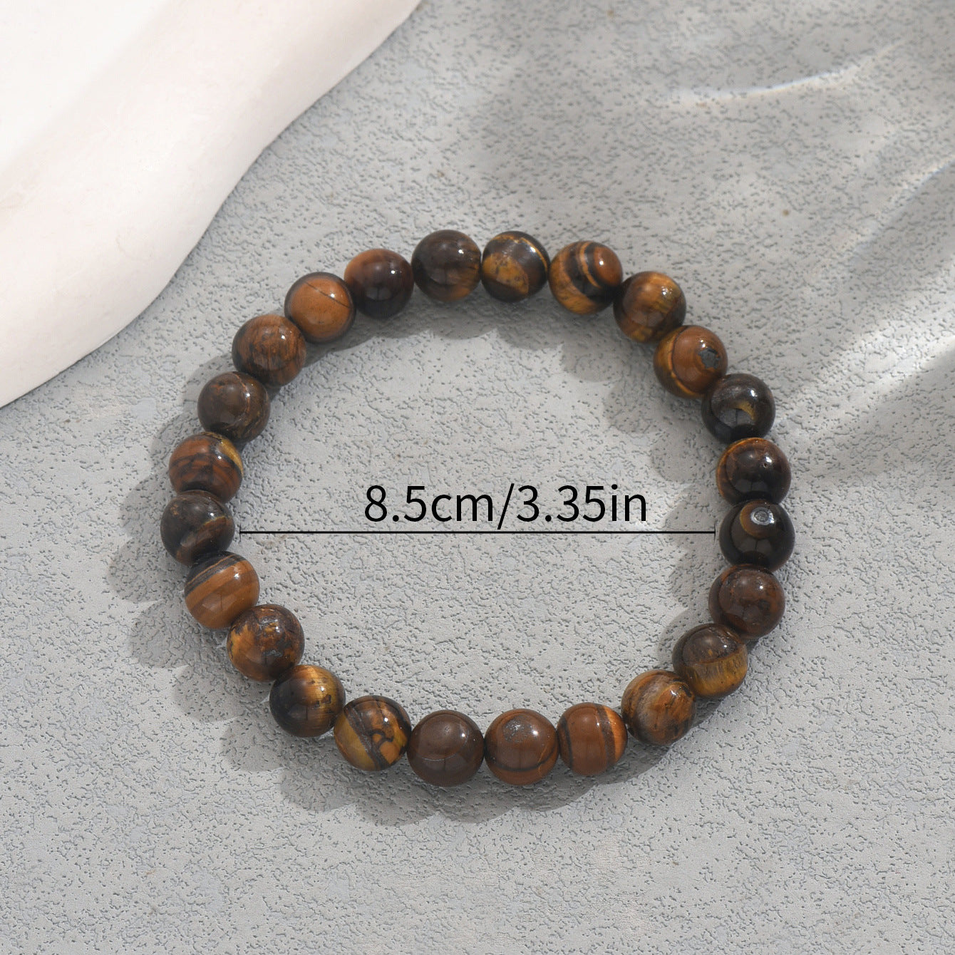 Retro Minimalist Geometric Braided Bracelet for Men and Women Handmade Natural Stone Beaded Wristband