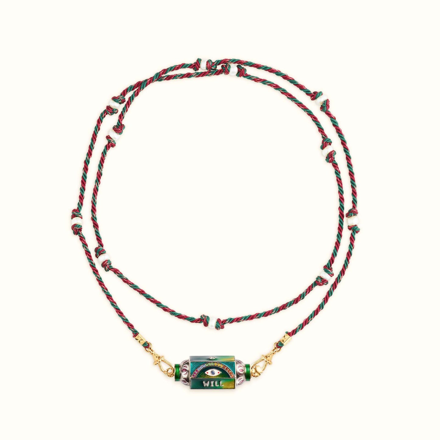Minimalist Geometric Star-Eye Tarot Pendant Necklace in Gold-Plated Copper with Adjustable Chain