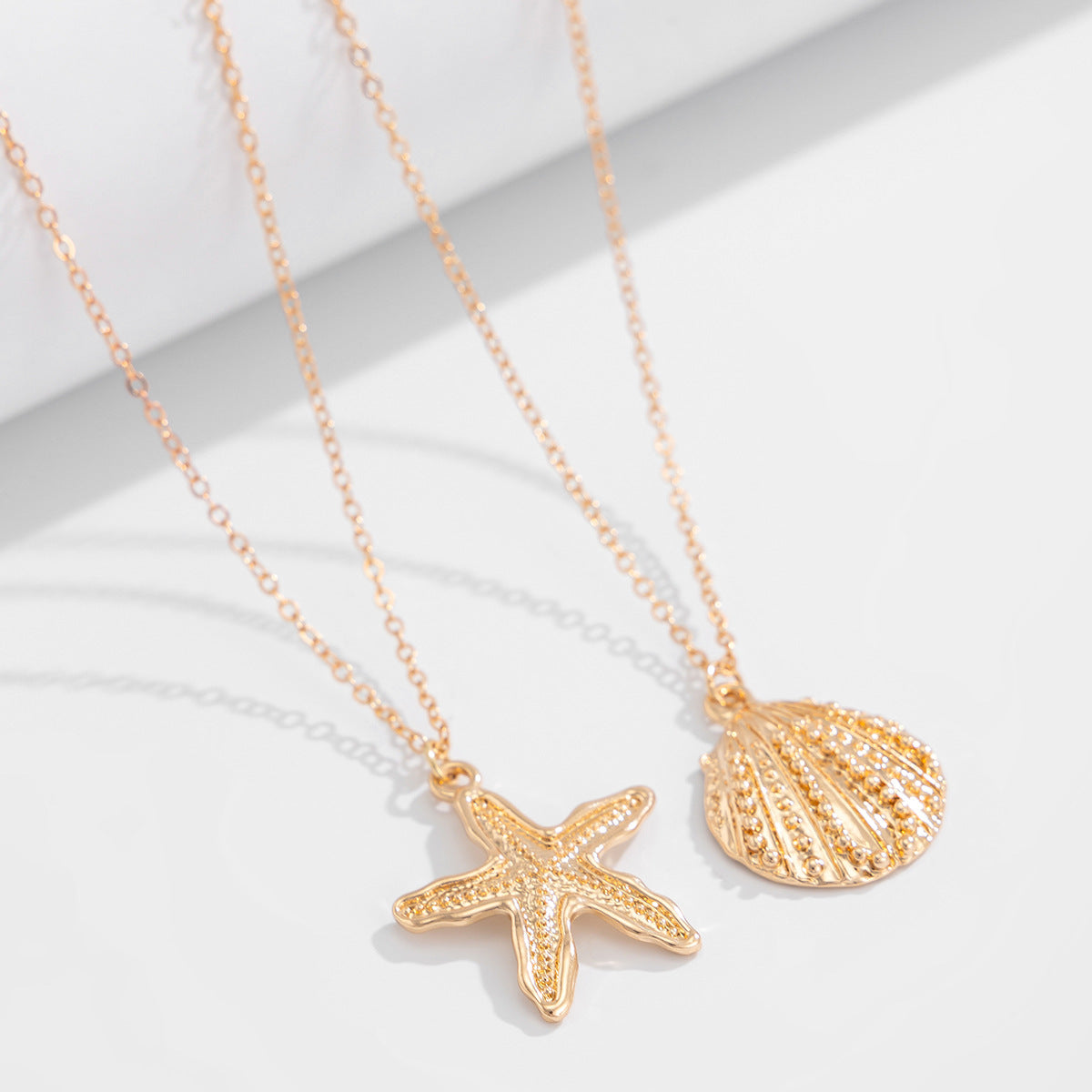 Casual Matte Alloy Starfish Pendant Body Chain for Women