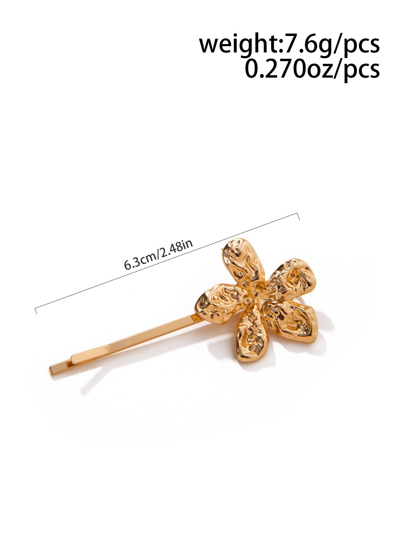 Casual Alloy Plated Starfish Hair Pin for Women