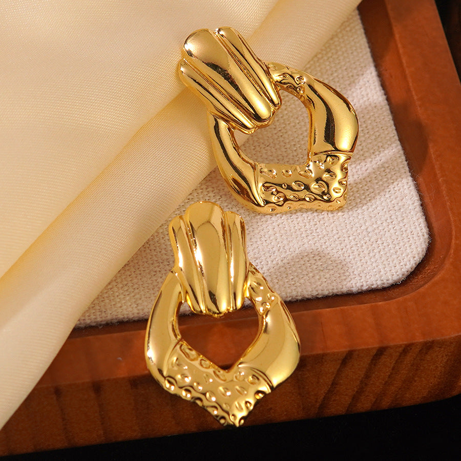 Set collana e orecchini a stella marina con fiocco conchiglia smaltato in acciaio inossidabile e titanio con catena a cavo per donna