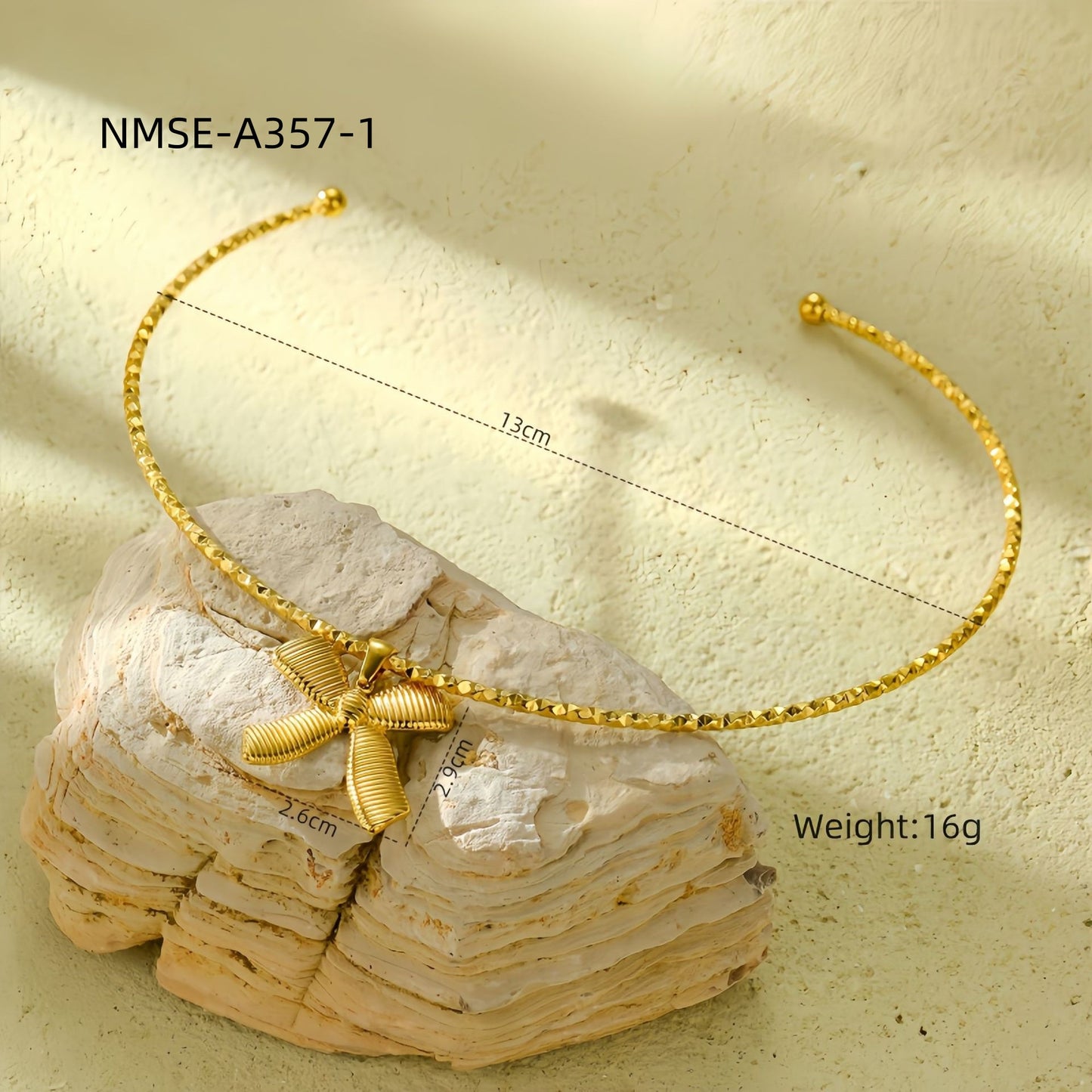 Collana Pendente Fiocco alla Moda da Donna in Acciaio al Titanio con Finitura Placcata, Catena Regolabile per Clavicola