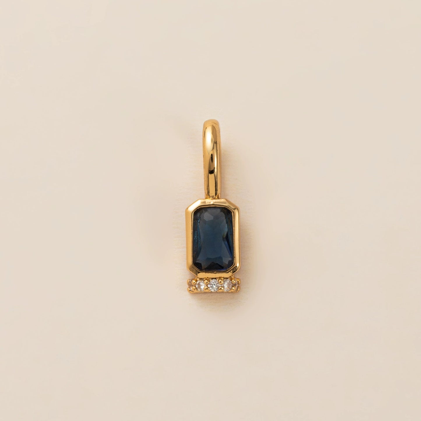 Vintage Geometric Stainless Steel 18K Gold Plated PVD DIY Charm Bar Necklace with 12 Birthstones